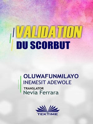 cover image of Validation Du Scorbut